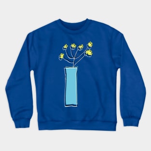 Yellow Flowers Crewneck Sweatshirt